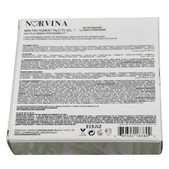 Anastasia Norvina Mini Pro Pigment Palette Vol. 1 NWT Eyeshadow - Picture 6 of 6